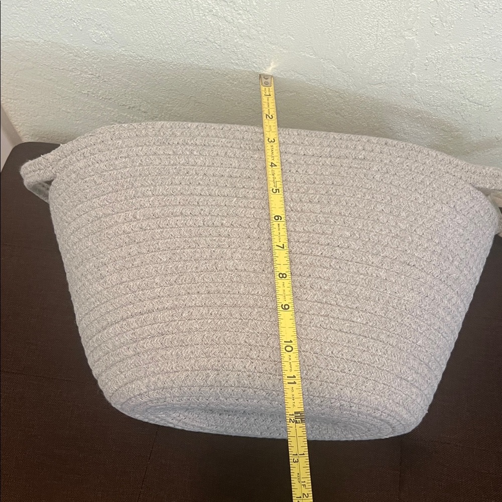 # 0837+ Gray Cotton Rope Basket - Picture 5 of 9